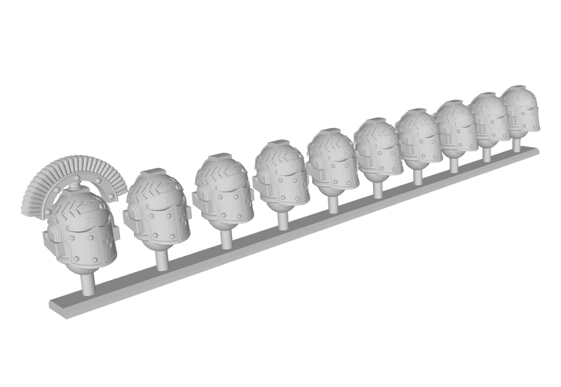 10x Maltese Cross - Laureled Templar Squad Helms