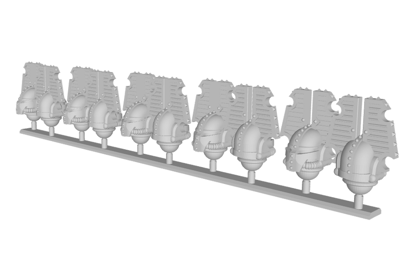 10x Sorcerer Legion - Teutonic Helmets