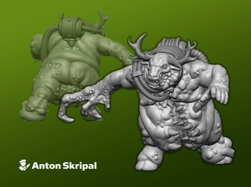 Plague-Herd: Accursed Beastmen Mob