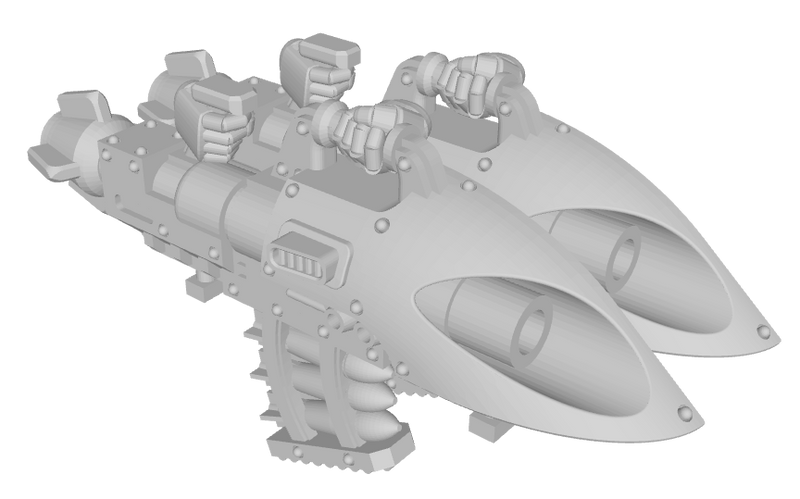 Underslung Deathweaver Missile Launcher
