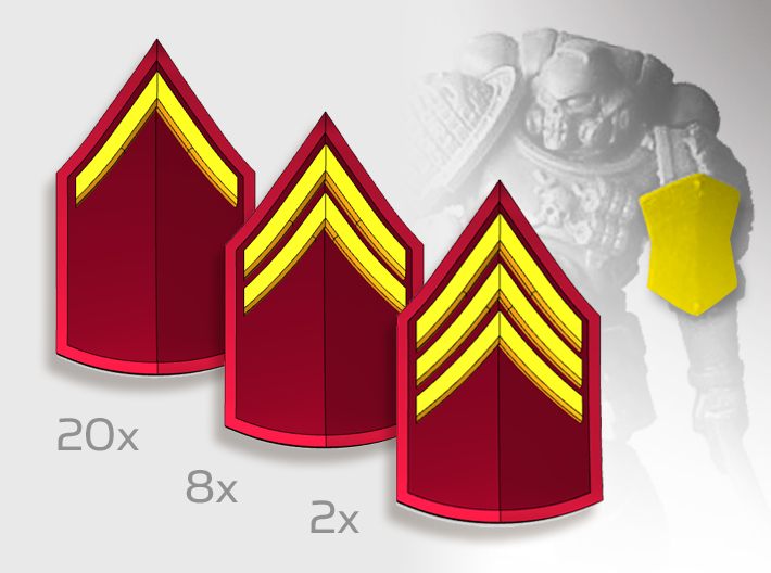 30x USMC Formal - Shoulder Shield Ranks