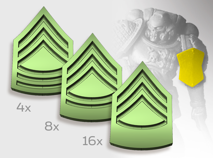 20x USMC Service - Shoulder Shield Ranks