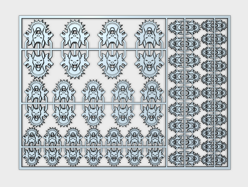 Hounds of Tartarus - Flat Vehicle Insignia pack