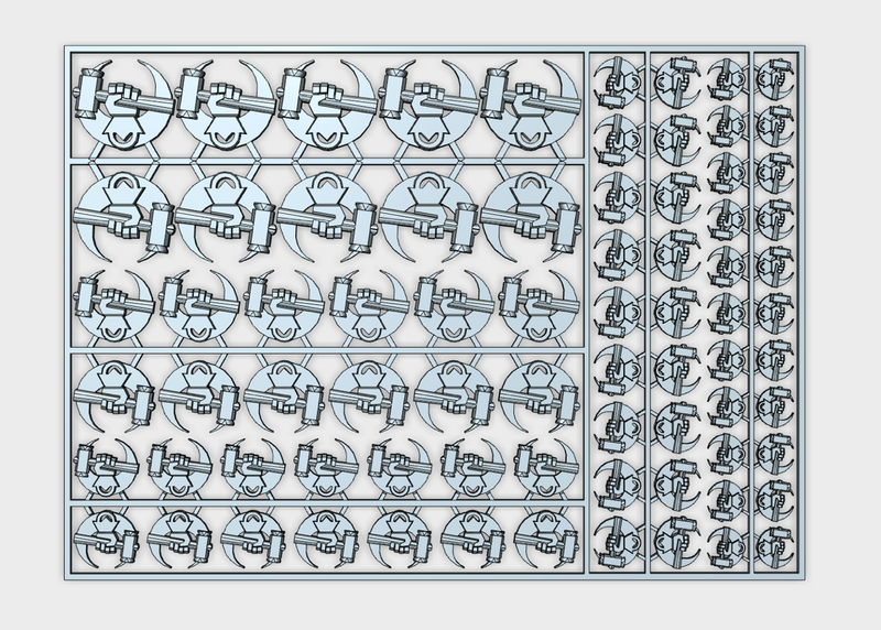 Hammers of Dorn - Flat Vehicle Insignia pack