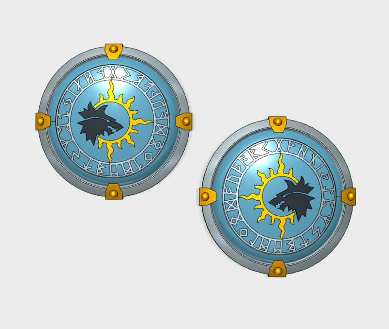 Sun Wolves - Round Power Shields (L&R)