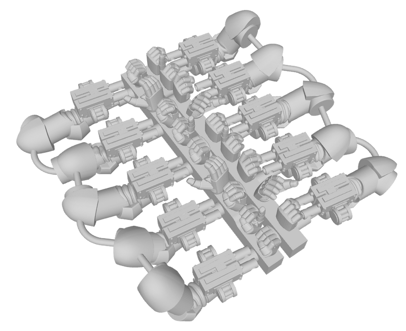 Marine : Mk1 Wrist-Mounted Bolters