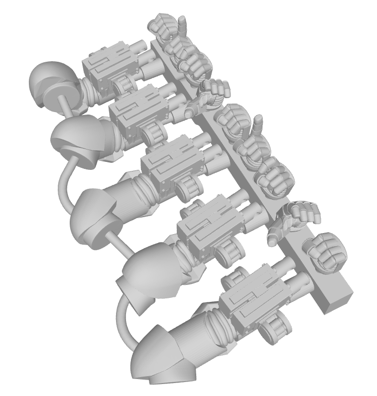 Marine : Mk1 Wrist-Mounted Bolters