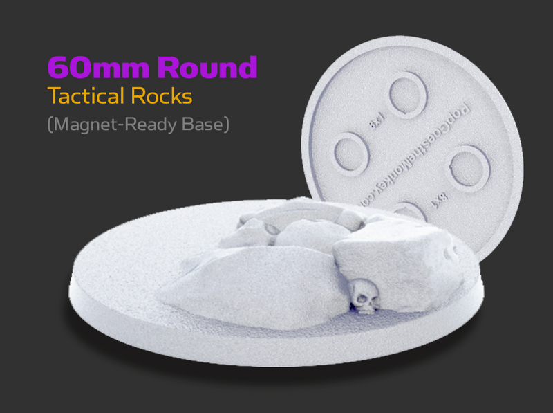 Left-foot Tactical Rocks 2 : 60mm Round Bases