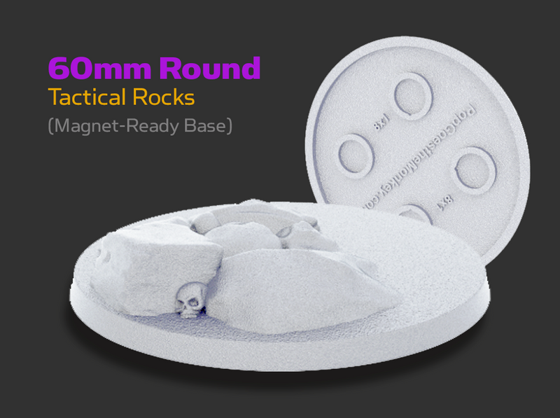 Right-foot Tactical Rocks 2 : 60mm Round Bases