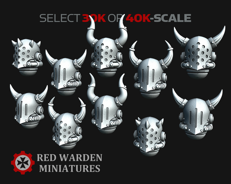 11x Faceless - RW Wicked Horned Helms