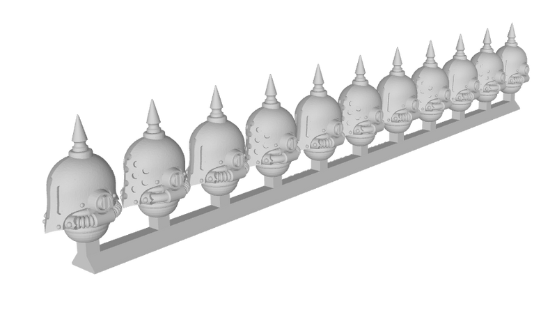 11x Faceless - RW Wicked Spiked Helms