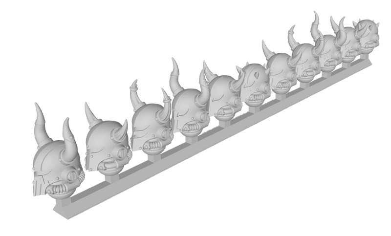 11x RW Wicked Horned Helms (Variety Pack)