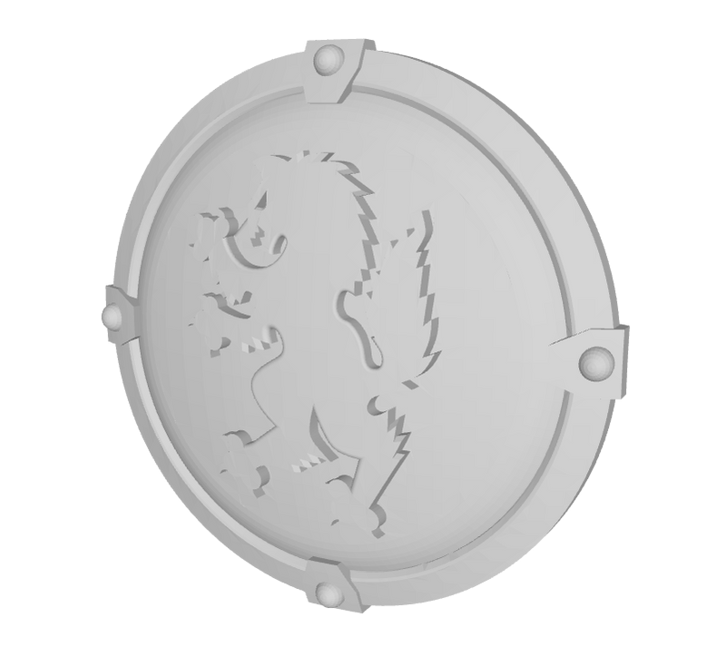 Wolf Rampant - Round Terminator Shields