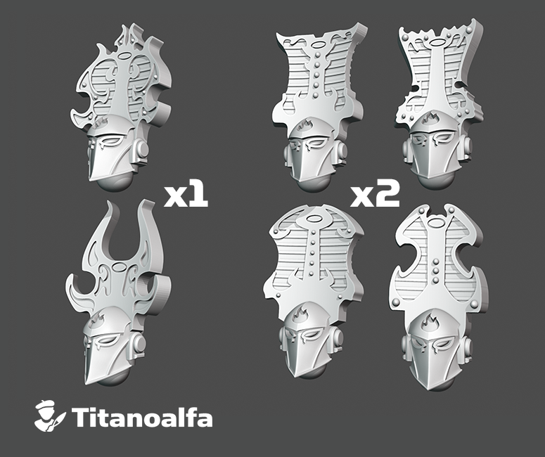 10x Yunani Cult - Pharaoh'tep Helms