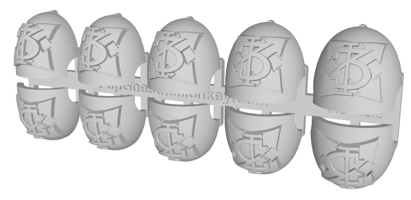10x Assault 2/ Goth 3 - G:10 Right Shoulder Pads