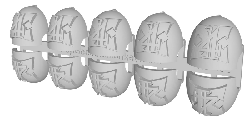 10x Assault 2/ Goth 4 - G:10 Right Shoulder Pads