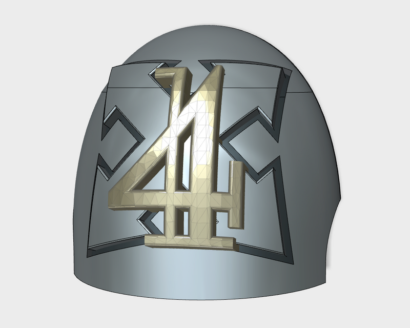 10x Assault 2/ Goth 4 - G:10 Right Shoulder Pads