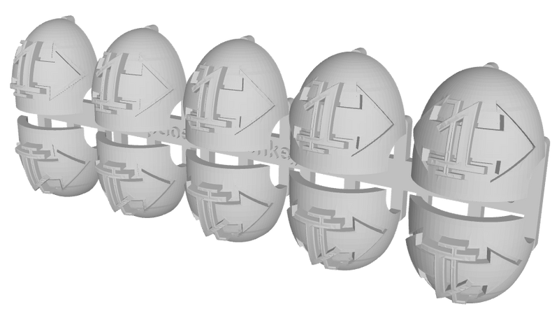 10x Dbl-Arrow /Goth 1 - G:10 Right Shoulder Pads