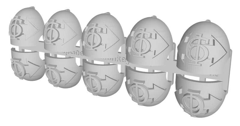 10x Dbl-Arrow /Goth 6 - G:10 Right Shoulder Pads