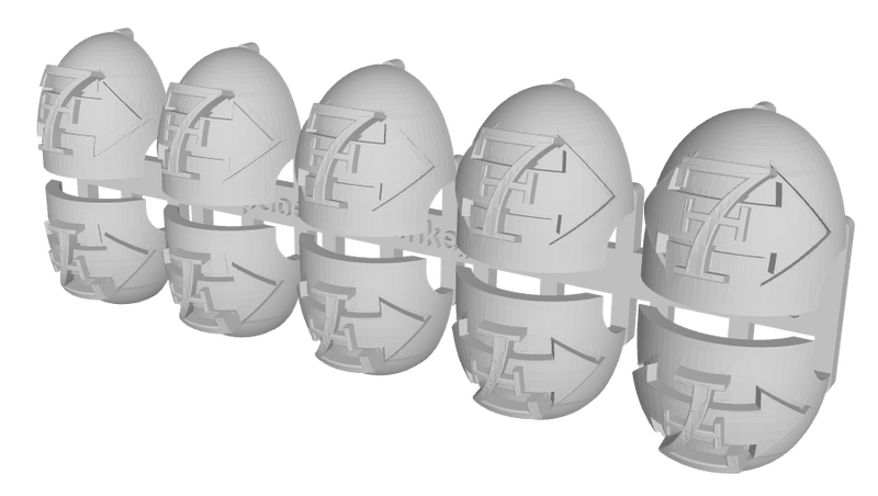 10x Dbl-Arrow /Goth 7 - G:10 Right Shoulder Pads