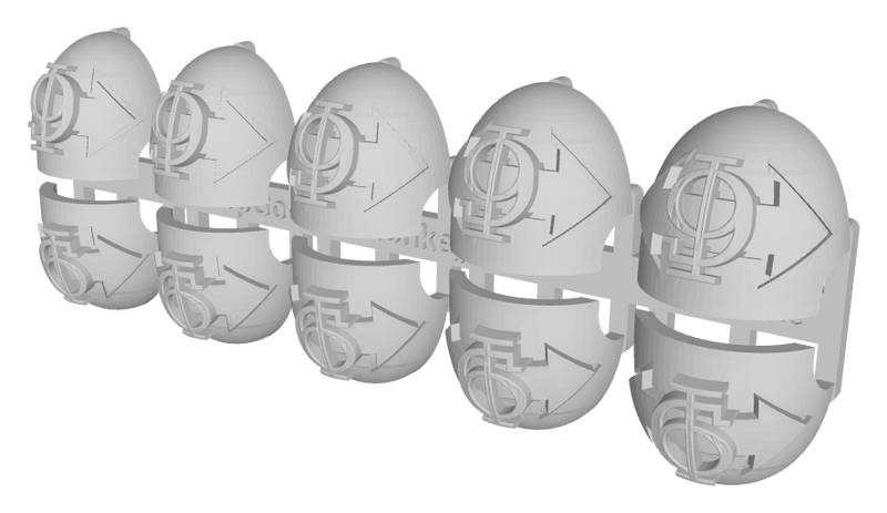 10x Dbl-Arrow /Goth 9 - G:10 Right Shoulder Pads