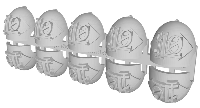 10x Dbl-Arrow /Goth 10 - G:10 Right Shoulder Pads