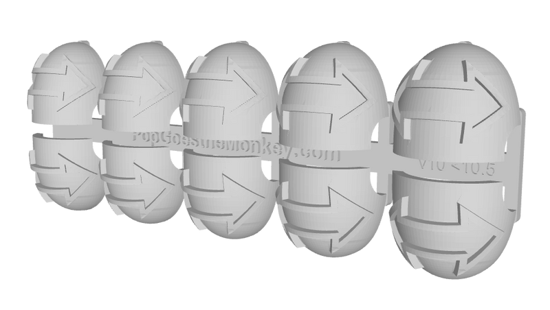 10x Double Arrow Outline - G:10 Right Shoulder Pads