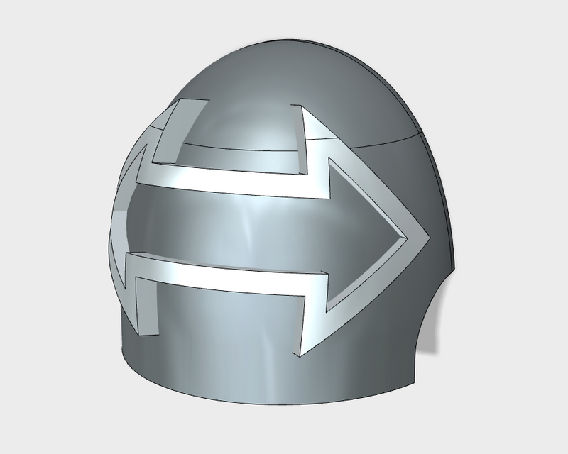10x Double Arrow Outline - G:10 Right Shoulder Pads