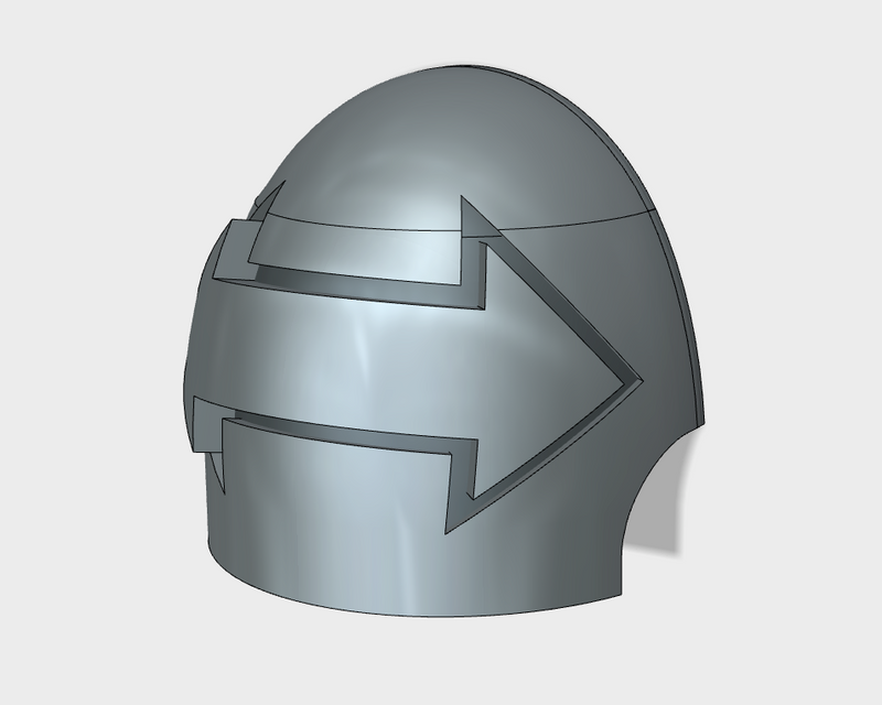 10x Double Arrow Groove - G:10 Right Shoulder Pads