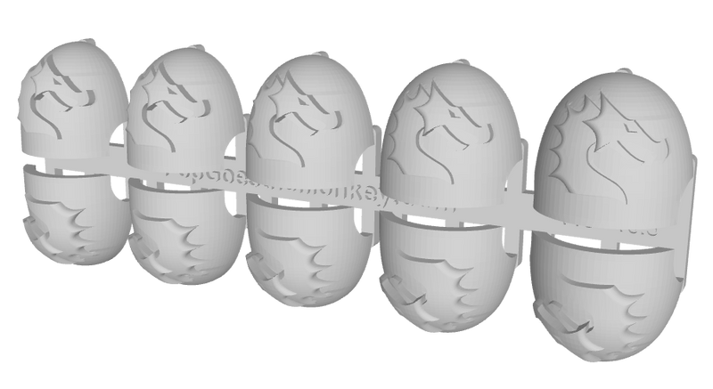 10x Black Dragons - G:10 Right Shoulder Pads