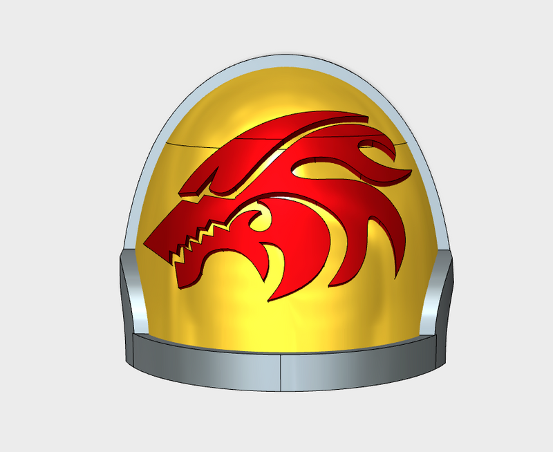 10x Flame Wolf - G:10a Left Shoulders