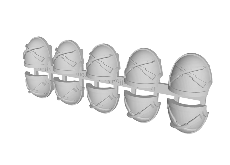 10x Crossed Rifles - G:10a Shoulder Pads