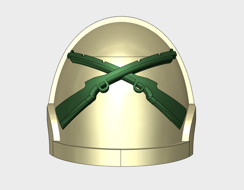 10x Crossed Rifles - G:10a Shoulder Pads