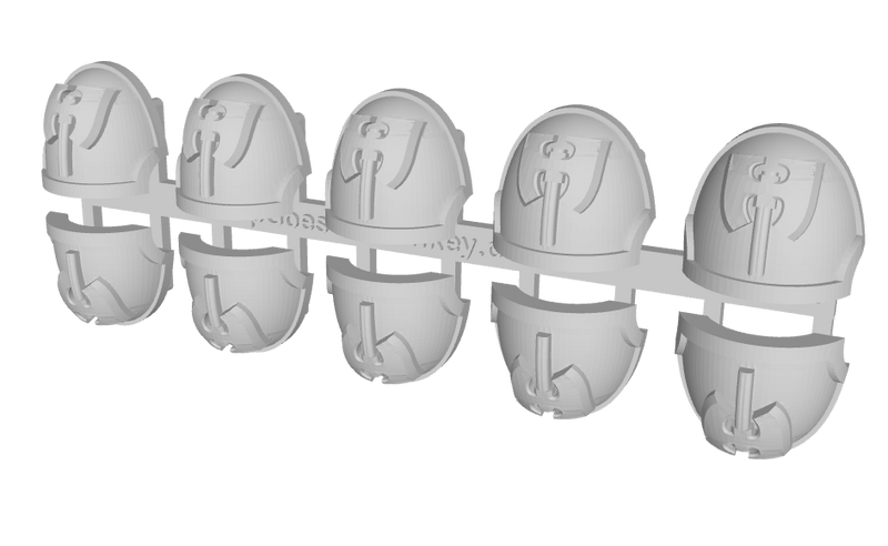 10x Dark Axes - G:10a Shoulder Pads