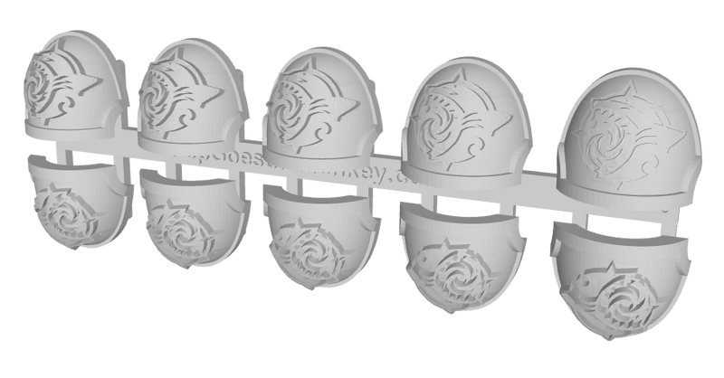 10x Leviathan Wardens - G:10a Shoulder Pads