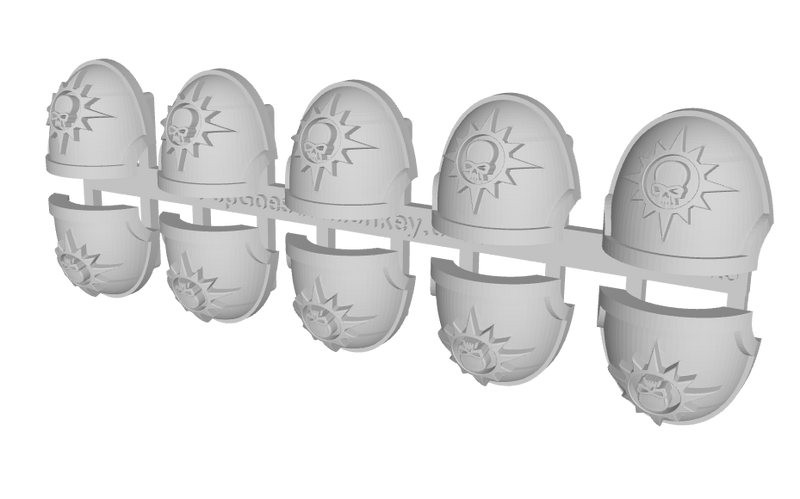 10x Nova Skulls - G:10a Shoulder Pads