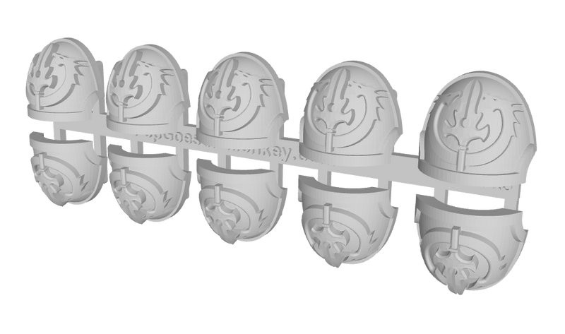 10x Pale Spears - G:10a Shoulder Pads