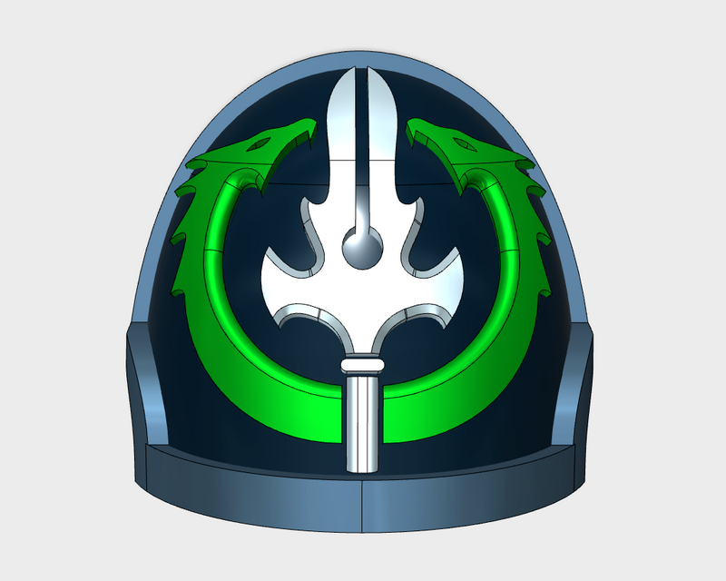 10x Pale Spears - G:10a Shoulder Pads
