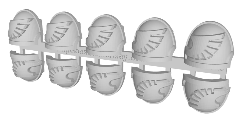 10x Silver Hawks - G:10a Shoulder Pads