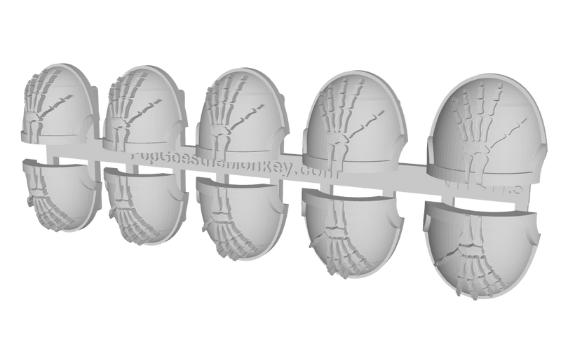10x Skeletal Hand L - G:10a Shoulder Pads