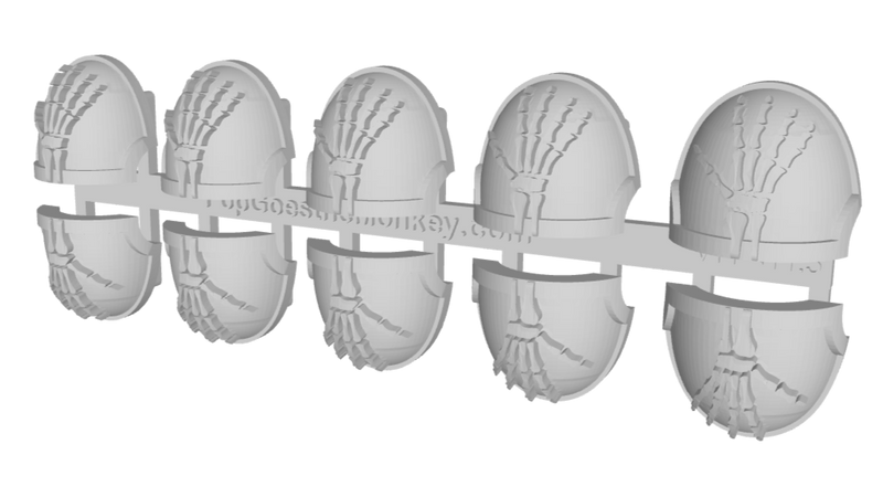 10x Skeletal Hand R - G:10a Shoulder Pads