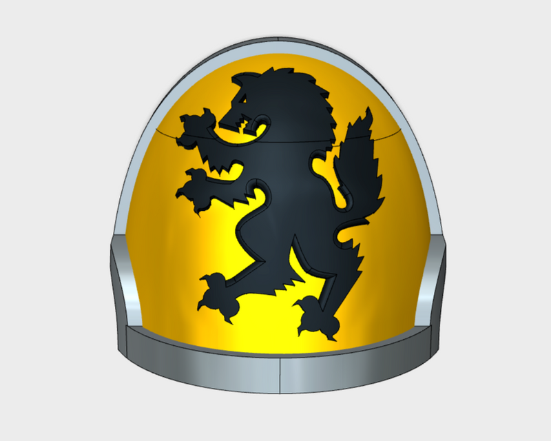 10x Wolf Rampant - G:10a Left Shoulders