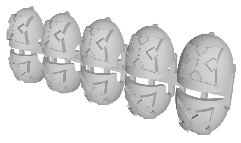 10x Assault 2/ 1st Squad - G:10 Right Shoulder Pads