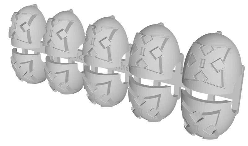 10x Assault 2/ 2nd Squad - G:10 Right Shoulder Pads