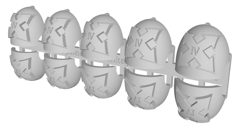 10x Assault 2/ 4th Squad - G:10 Right Shoulder Pads