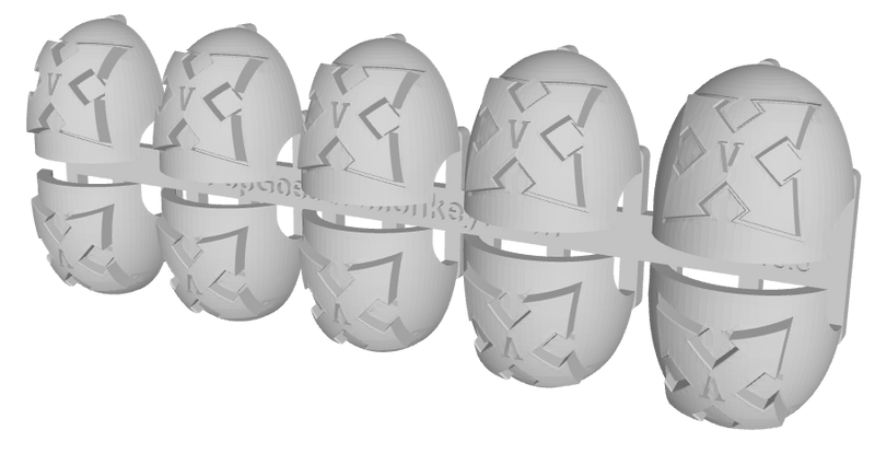 10x Assault 2/ 5th Squad - G:10 Right Shoulder Pads