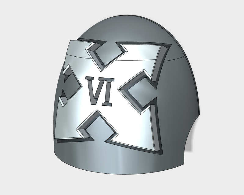 10x Assault 2/ 6th Squad - G:10 Right Shoulder Pads