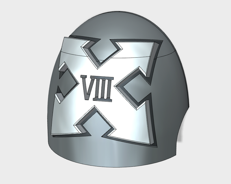 10x Assault 2/ 8th Squad - G:10 Right Shoulder Pads