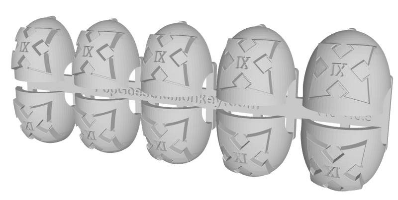 10x Assault 2/ 9th Squad - G:10 Right Shoulder Pads