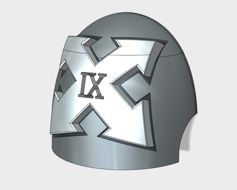 10x Assault 2/ 9th Squad - G:10 Right Shoulder Pads